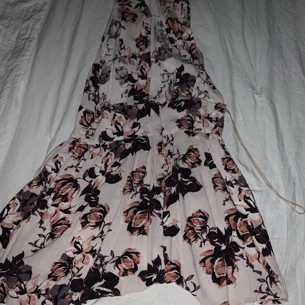 Flower print romper